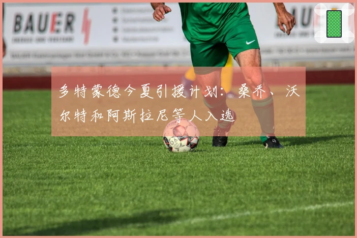 多特蒙德今夏引援计划：桑乔、沃尔特和阿斯拉尼等人入选